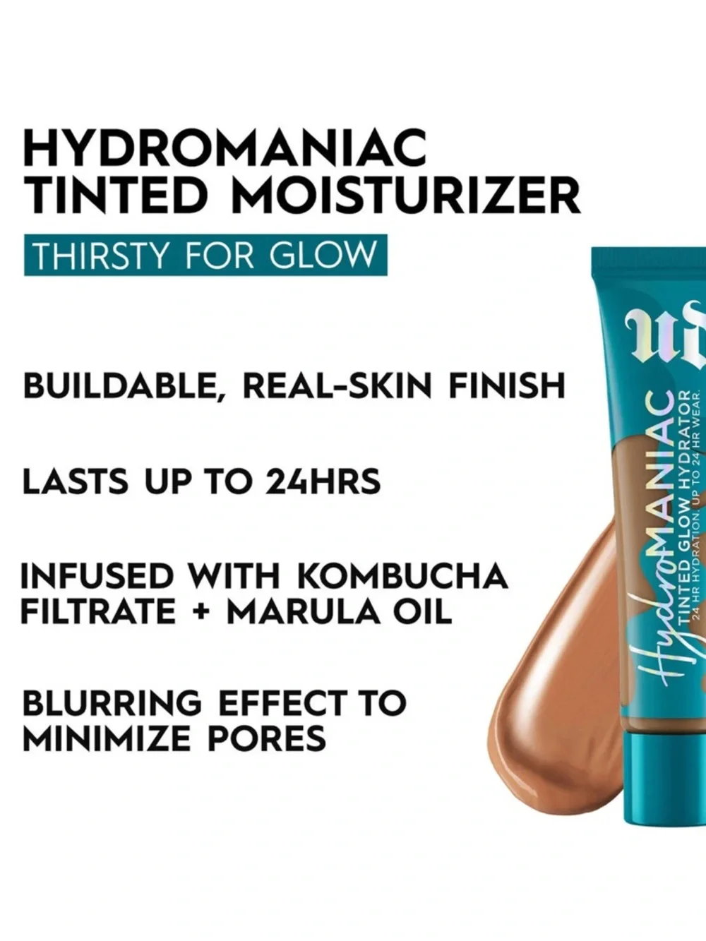 Urban Decay Hydromaniac Tinted Glow Hydrator in 55 Medium -a deep neutral